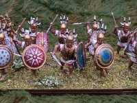 28mmpyrrhic macedonians  Hail Caesar  (12 of 26)  Victrix armoured samnites (I think) my favourite models
